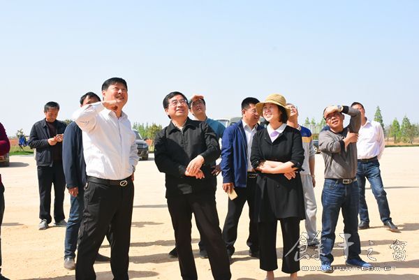 平陪同省农业厅调研组督导我县高标准农田项目