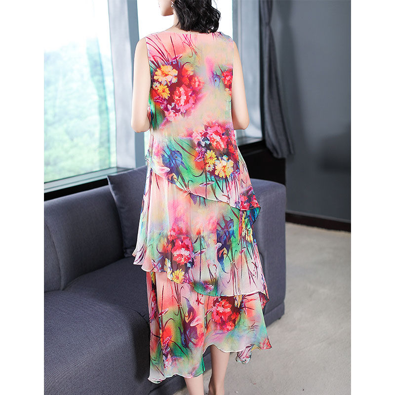 小个微胖阿姨穿上蛋糕裙,显瘦又有仙气,简直