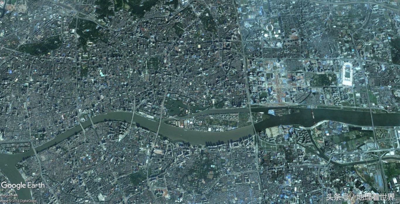 广州市区2000-2018年高清卫星地图 见证广州