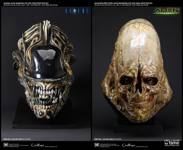 《异形》系列推出1：1头雕第二弹 原版道具复制