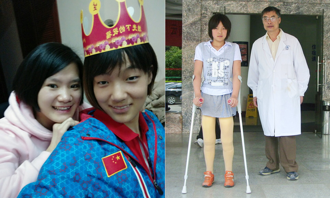 2013年,中国康复研究中心的医生又为钱红艳安装了新假肢,钱红艳瞬间“增高”不少。从1.27米到1.64米,钱红艳长高了。这是她第一次以1.64米的身高迎接新生活。配上曹爸爸(帮她换假肢的专家,待她如亲生女儿)给她买的粉色裙子、运动鞋,亭亭玉立。她自己忍不住在空间里夸赞自己:“咱也算一美女啊。”
