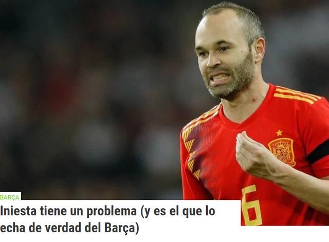 伊涅斯塔今夏可能会离开巴萨的一个很重要原因