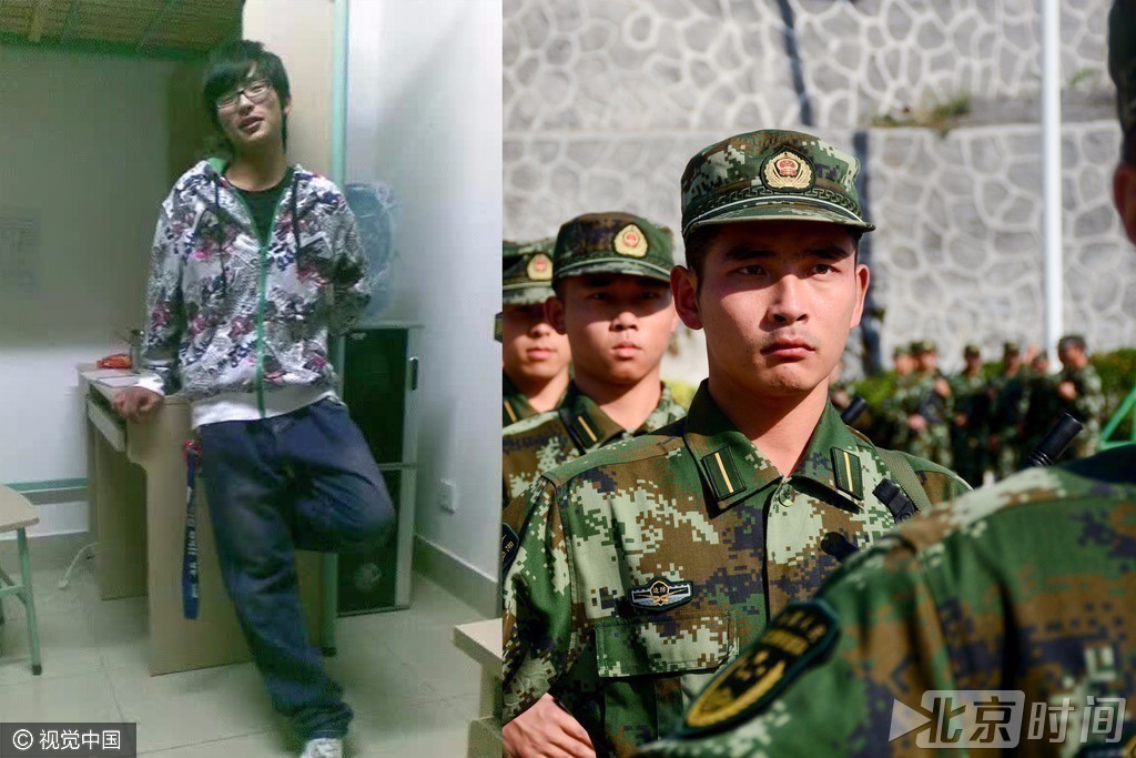 中国海警入警生5个月画风突变 朋友惊羡 中国海警入警生5个月画风突变 朋友惊羡