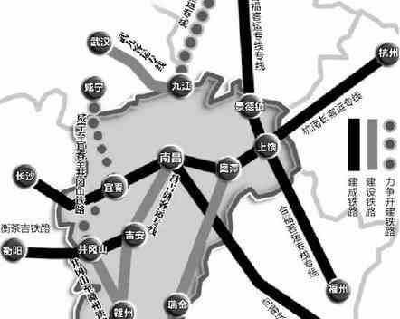 江西一条高铁规划变更线路,沿线设7站,永久征