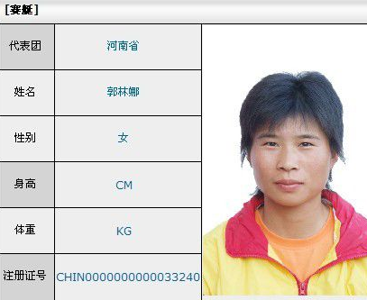 郭林娜：成绩被取消