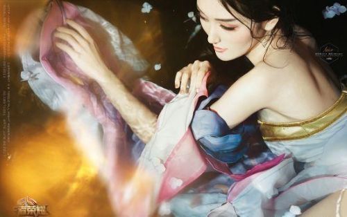 沈梦瑶cos王者荣耀貂蝉唯美写真组图 性感一颦一笑美如诗画