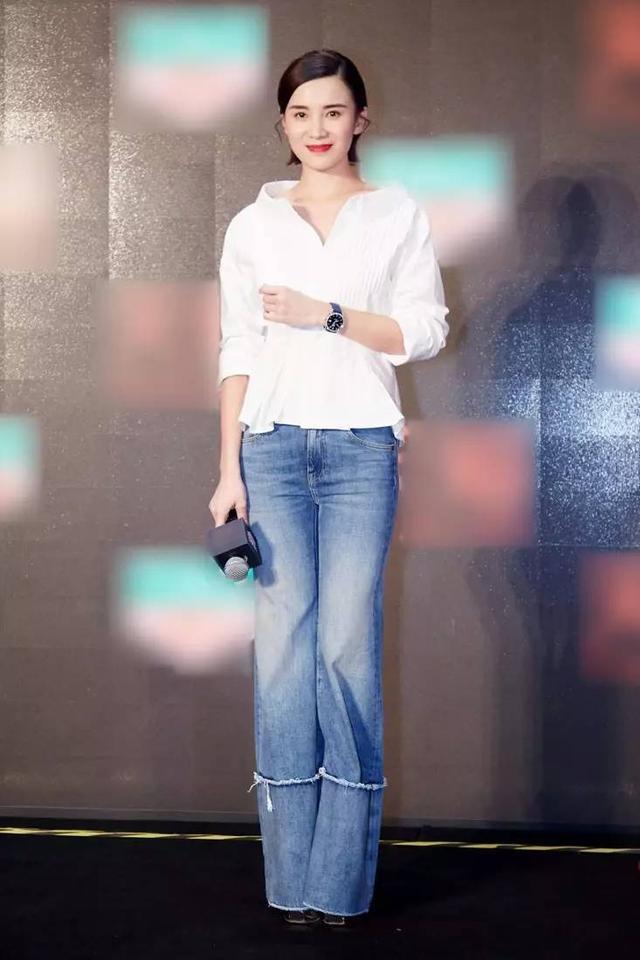 宋茜、宋佳、张柏芝、杨幂 衬衫配牛仔裤哪个