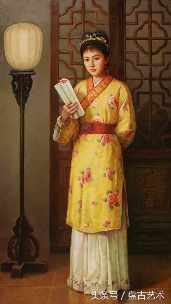 金陵十二钗油画,揭密真正人体艺术美人(盘古艺