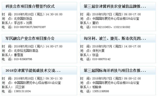 第21届北京科博会推介交易一览 第21届北京科博会推介交易一览