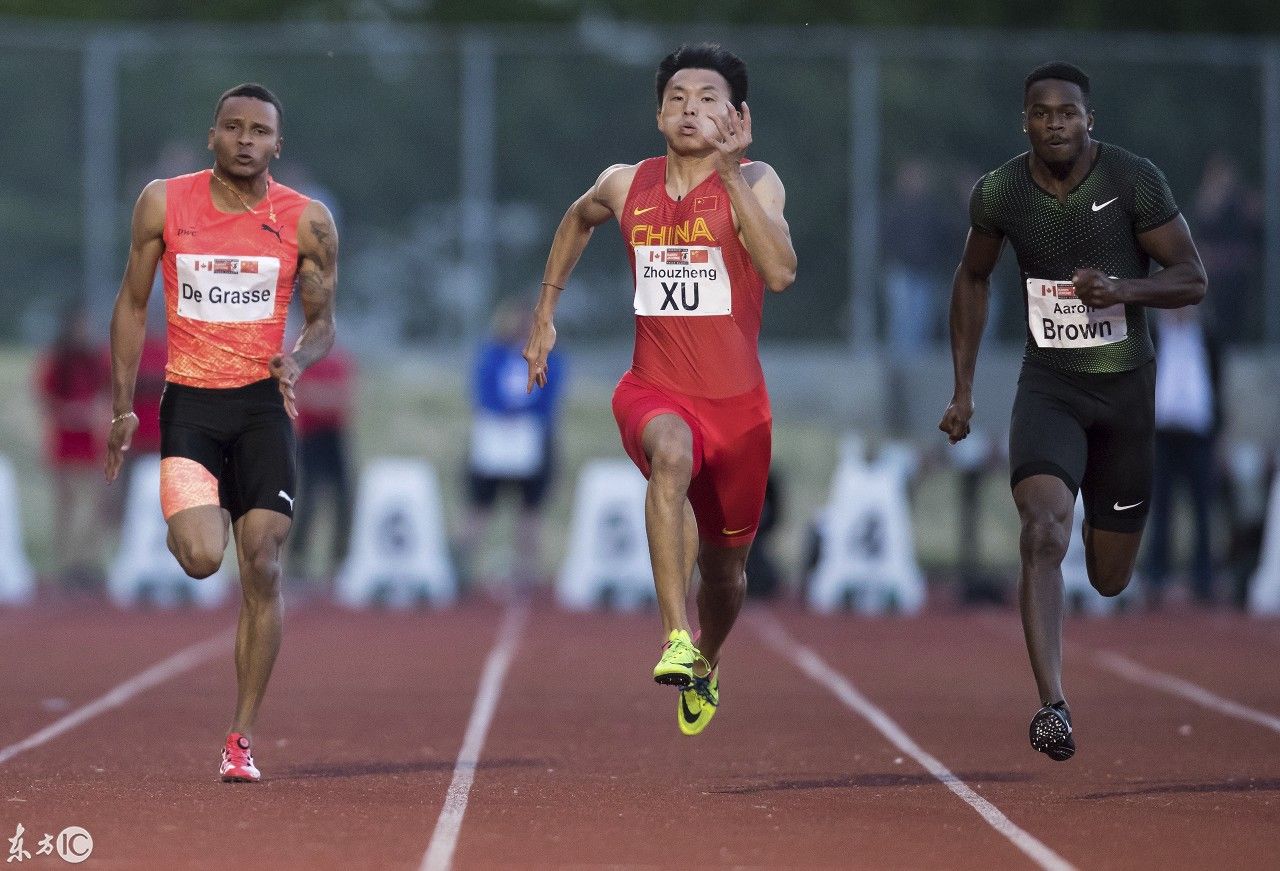 国际田径赛100米比赛,许周政憾失冠军屈居亚军
