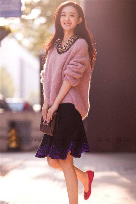 天真可爱的赵丽颖,不爱穿高跟鞋,真正原因是什