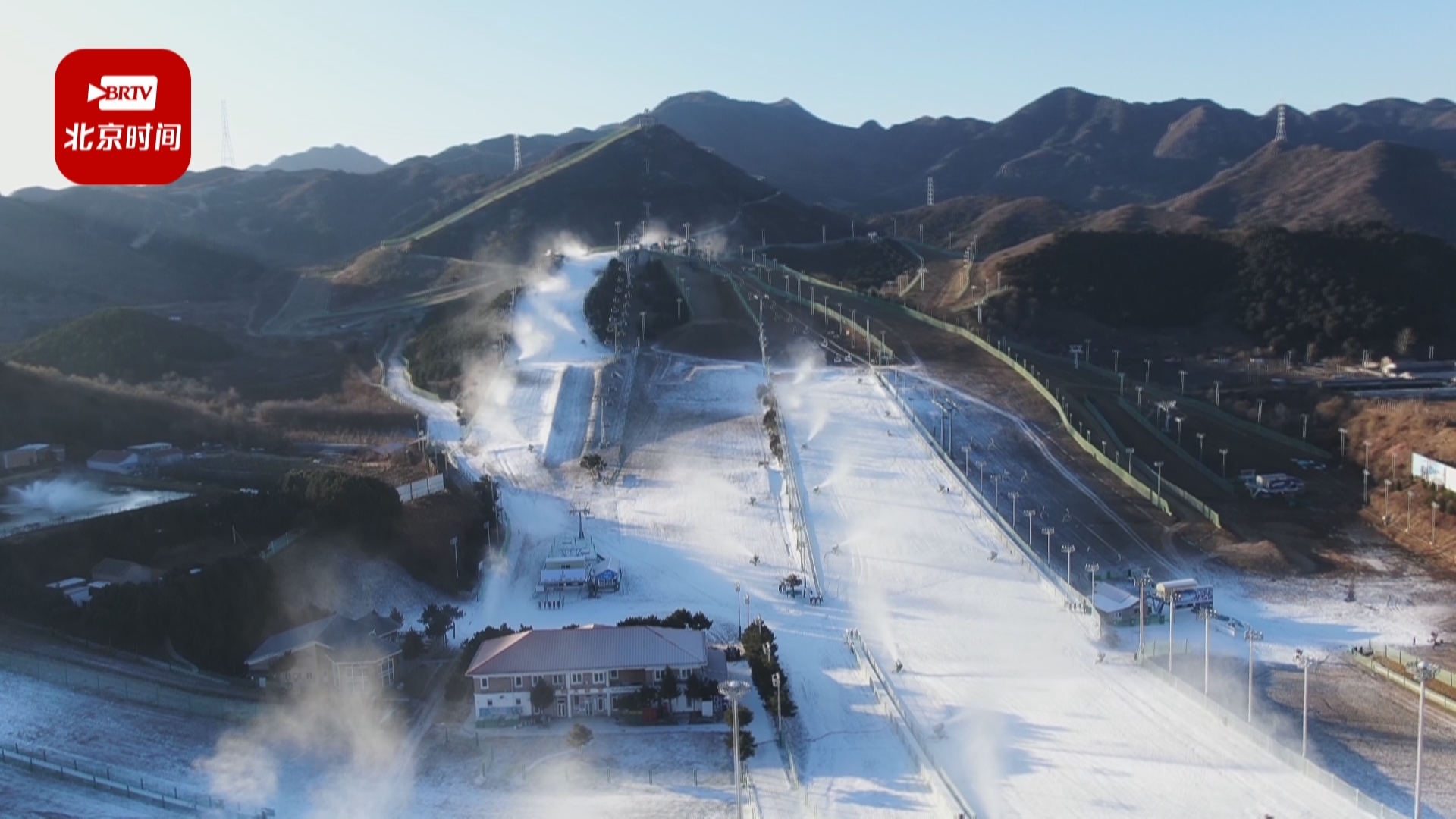 北京南山滑雪场抓拍图片