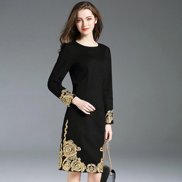 2018新款春装超美连衣裙搭高跟鞋,复古时髦,美