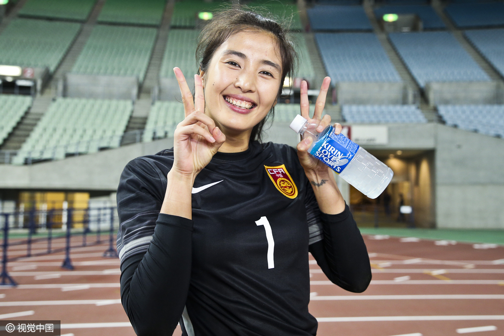 2016年3月7日,日本,2016女足奥运预选赛,中国女足1-0韩国女足,中国女足赛后庆祝。