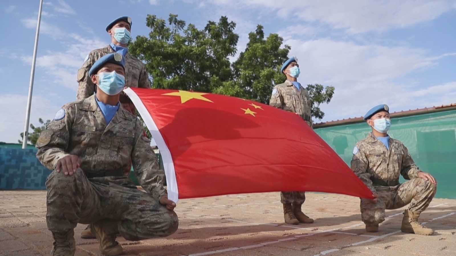 联合国维持和平人员国际日：中国维和官兵进行应急演练