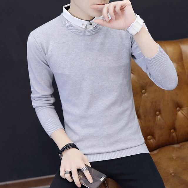 30+男人多穿针织衫,冬天内搭好看,男人味爆棚