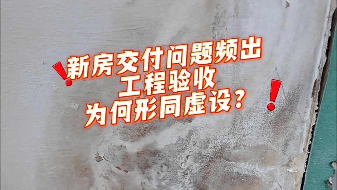 新房交付问题频出，工程验收为何形同虚设？