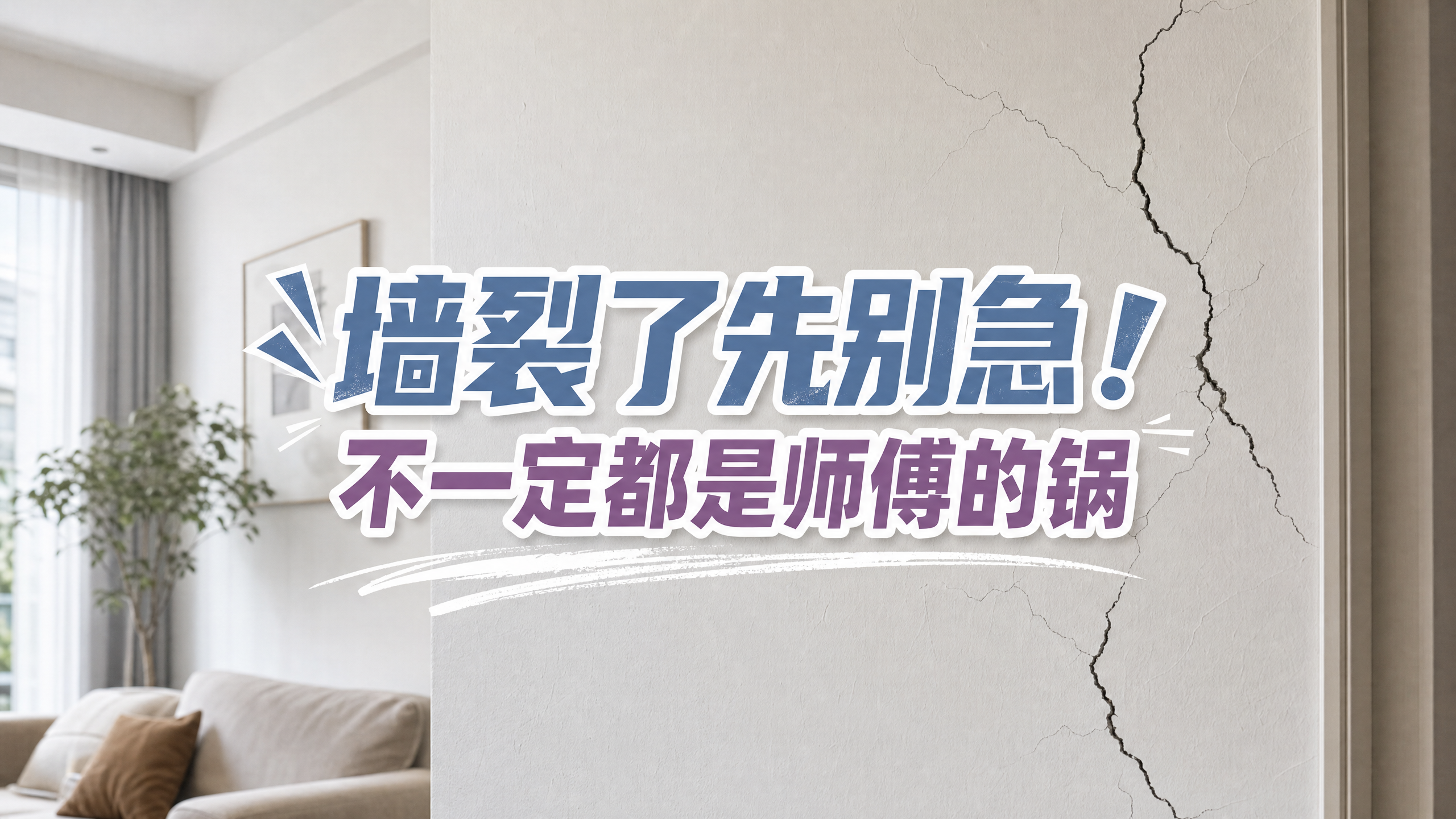 墙裂了先别急，不一定是师傅的锅！