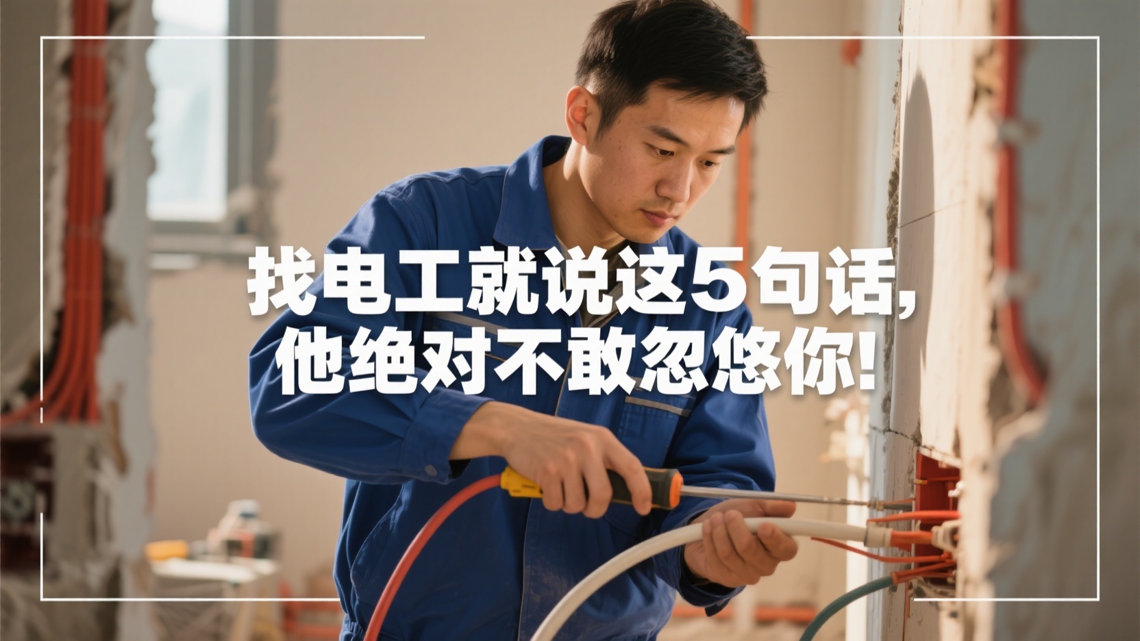 找电工就说这5句话,他绝对不敢忽悠你! 找电工就说这5句话,他绝对不敢忽悠你!