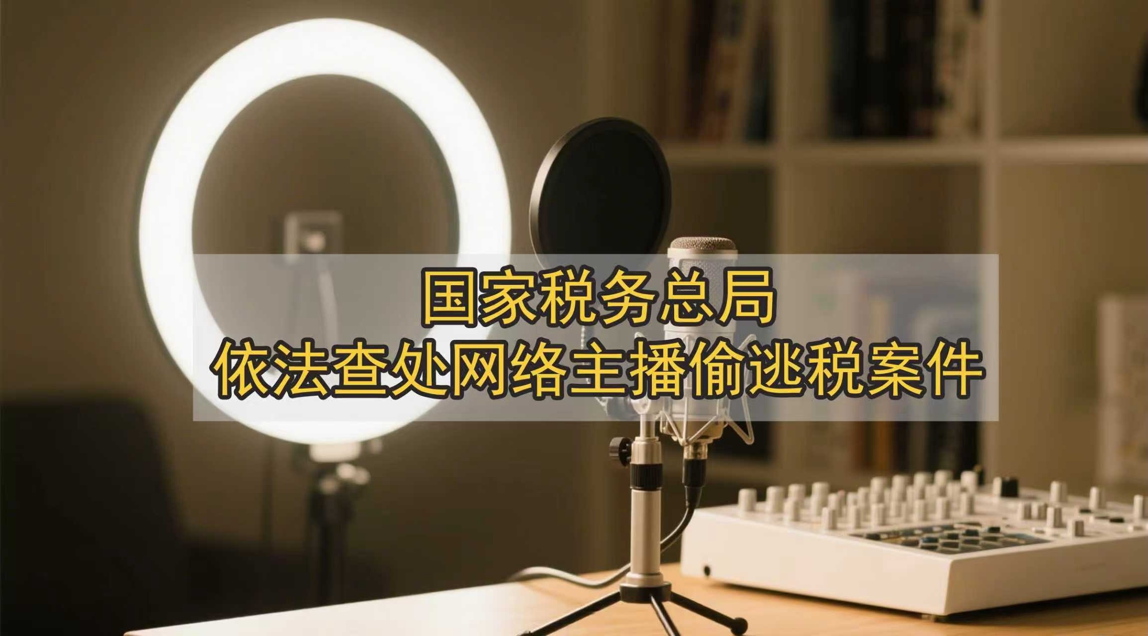 2021年以来查处网络主播偷逃税案件达360起