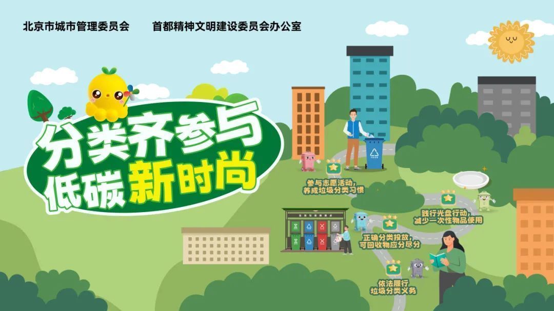 分类齐参与 低碳新时尚 | 第三届全国城市生活垃圾分类宣传周来啦！