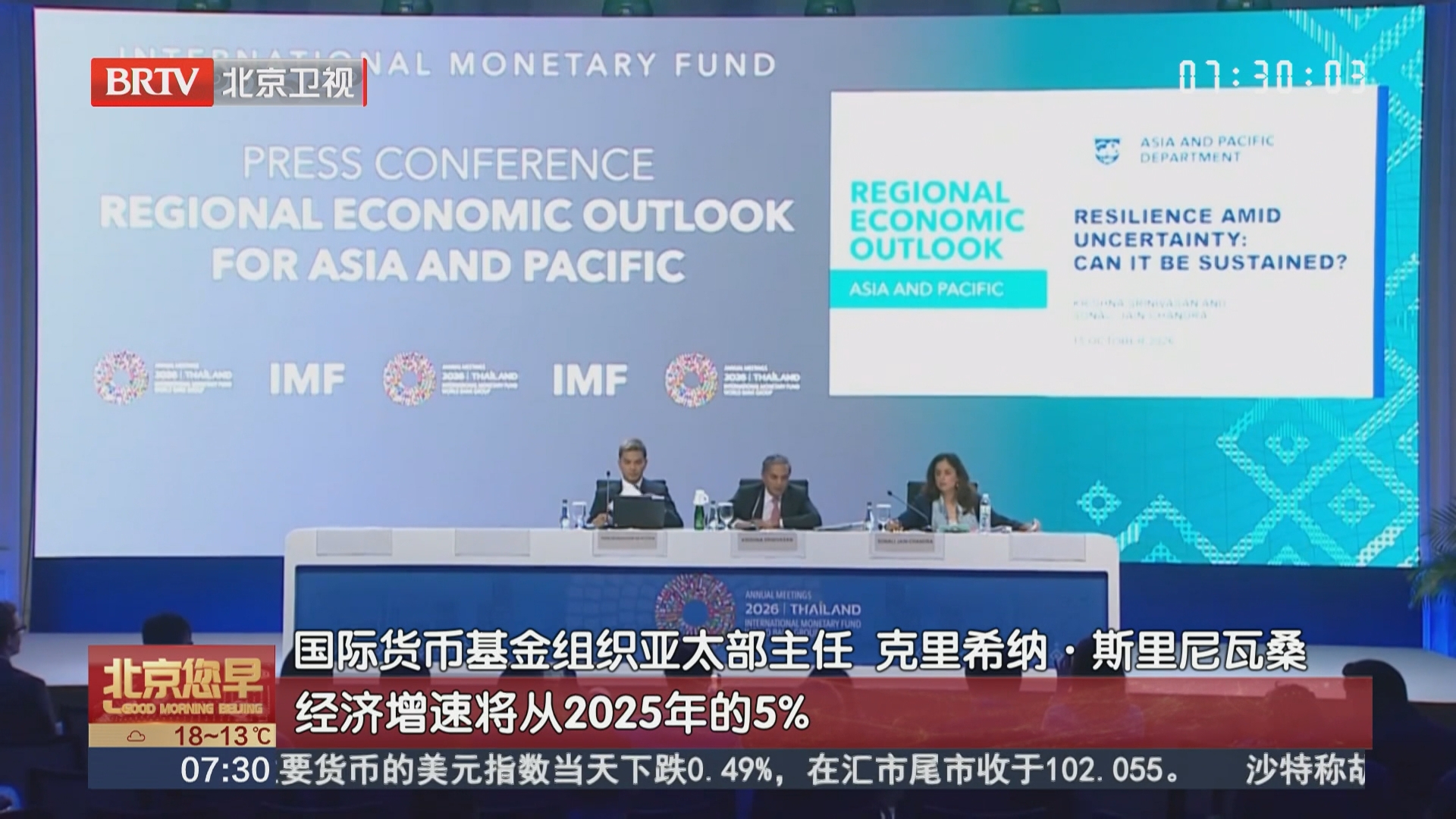 IMF上调2026年亚太经济增长预期