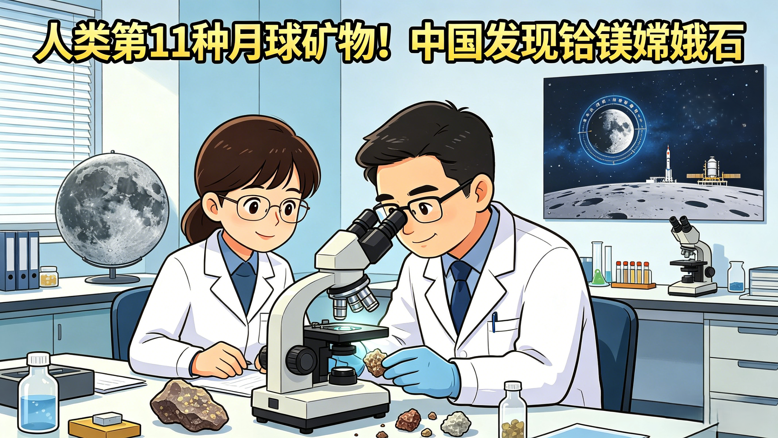 人类第11种月球矿物!中国发现“铈镁嫦娥石” 人类第11种月球矿物!中国发现“铈镁嫦娥石”