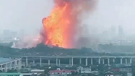 马来西亚一处天然气管道爆炸起火 数十人受伤 马来西亚一处天然气管道爆炸起火 数十人受伤