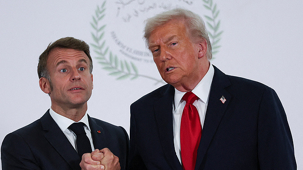 与马克龙“交锋” 特朗普夸耀“战绩”