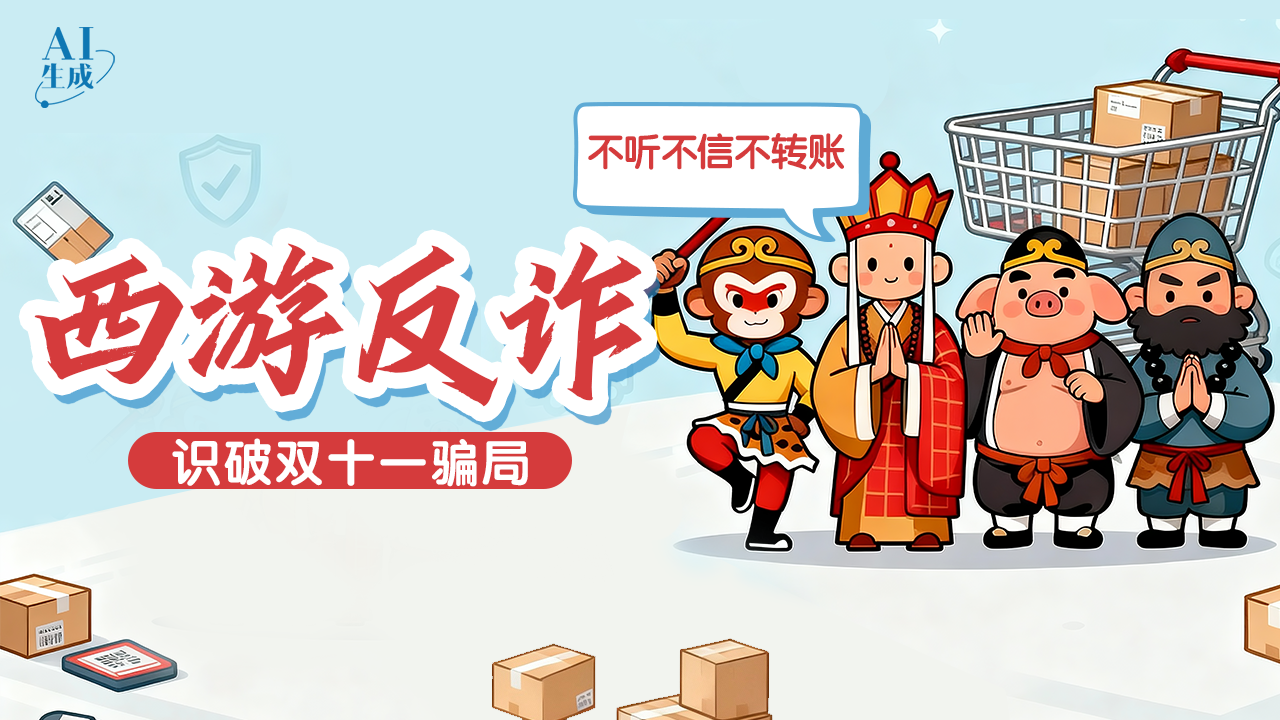 西游反诈天团出击!双十一避坑真经请收好 西游反诈天团出击!双十一避坑真经请收好