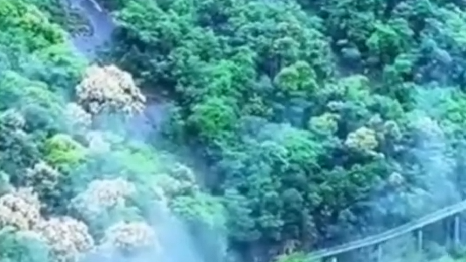 雨后群山仿若披上翡翠纱衣