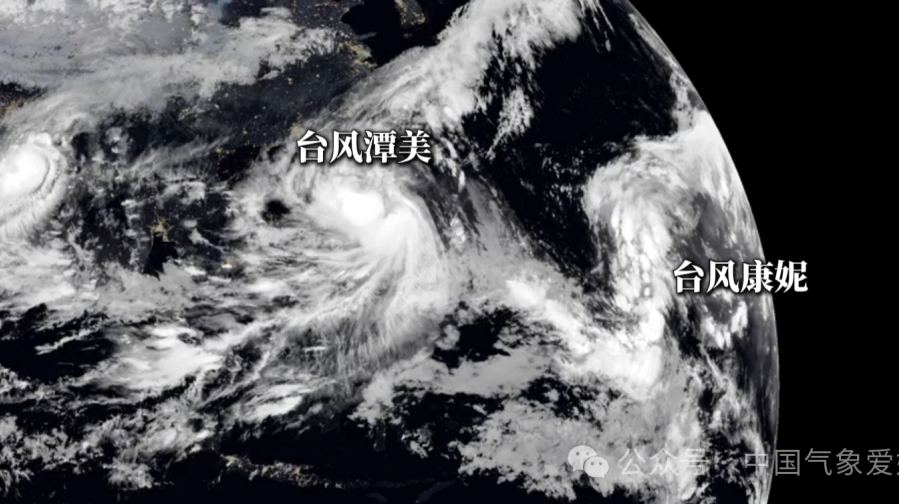 特大暴雨来了：大台风潭美靠近康妮殿后，危险倒槽暴雨将袭击华东