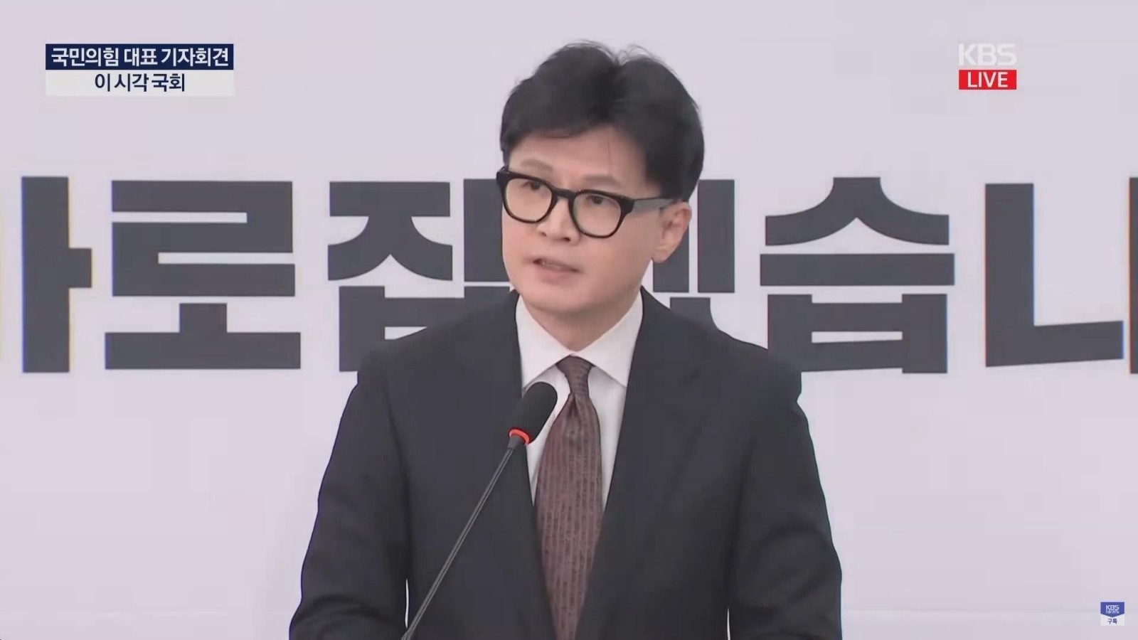 韩国执政党党首韩东勋宣布辞职 韩国执政党党首韩东勋宣布辞职