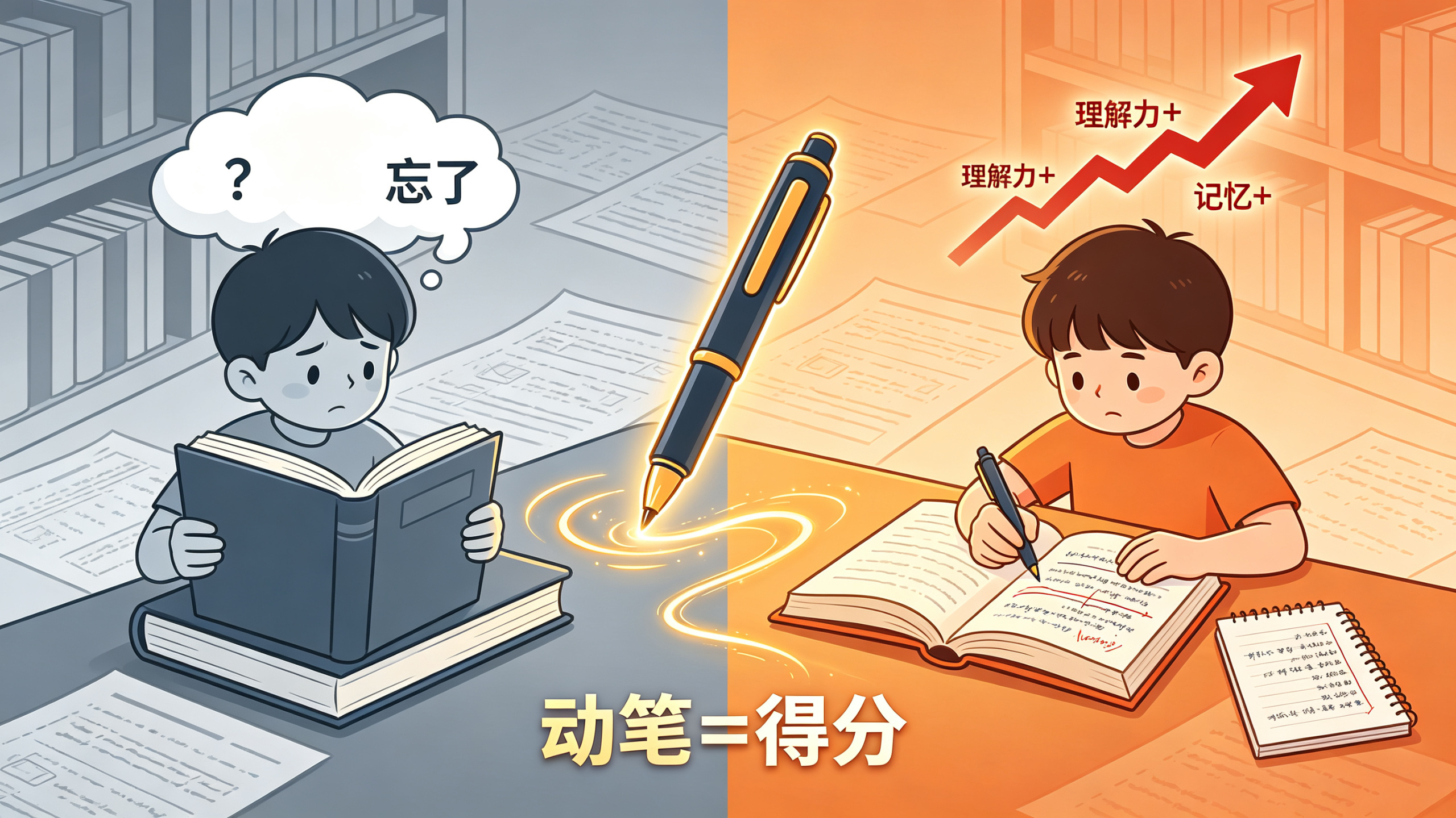 孩子读书像“过眼云烟”?不动笔墨,读再多也是白读!_北京时间