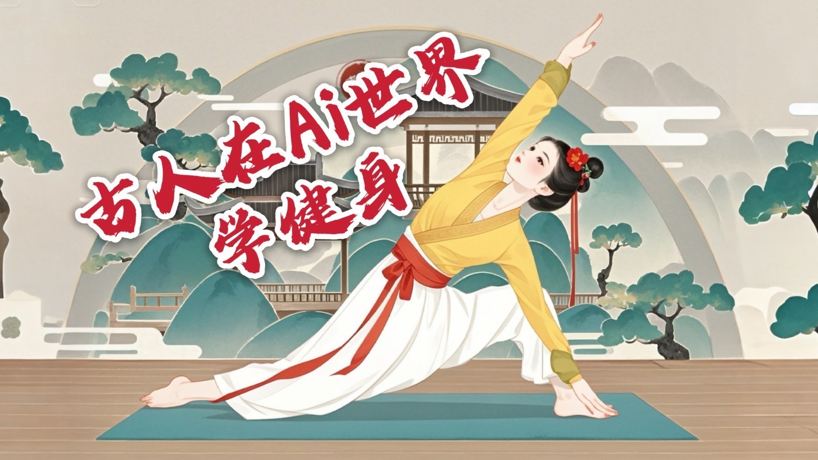 当古人闯进AI健身直播间，竟毫无违和感！_北京时间