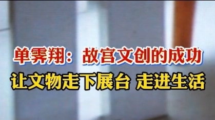 单霁翔：故宫文创的成功，正是让文物走下展台，走进生活。