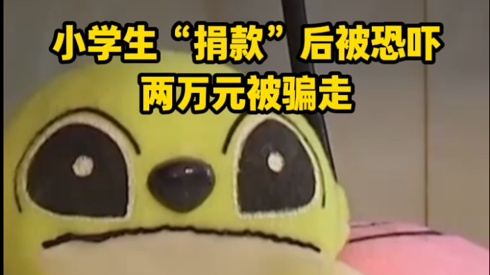 小学生“捐赠”后被恐吓 两万元被骗走