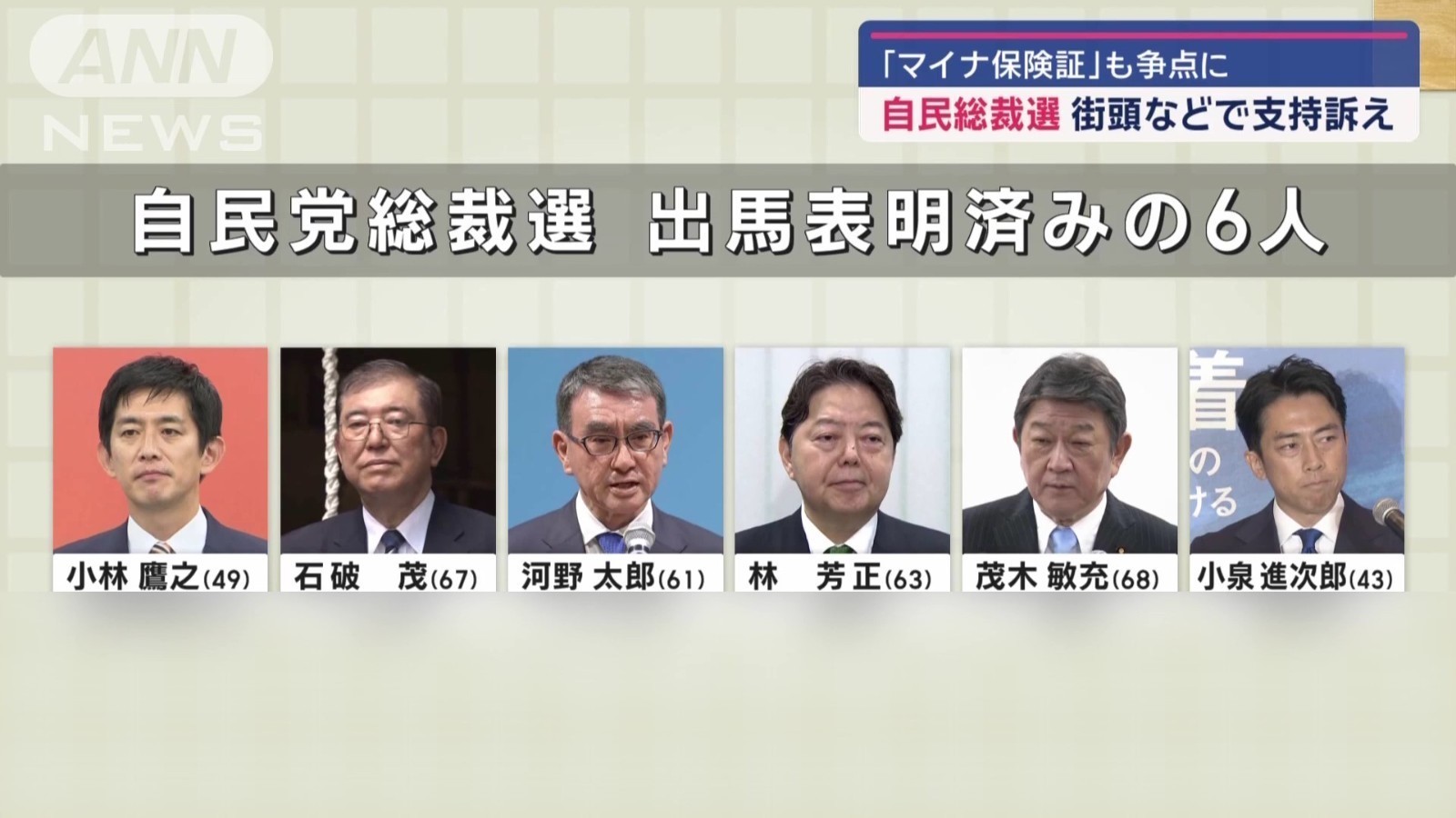多人选战　日本自民党新总裁之争白热化