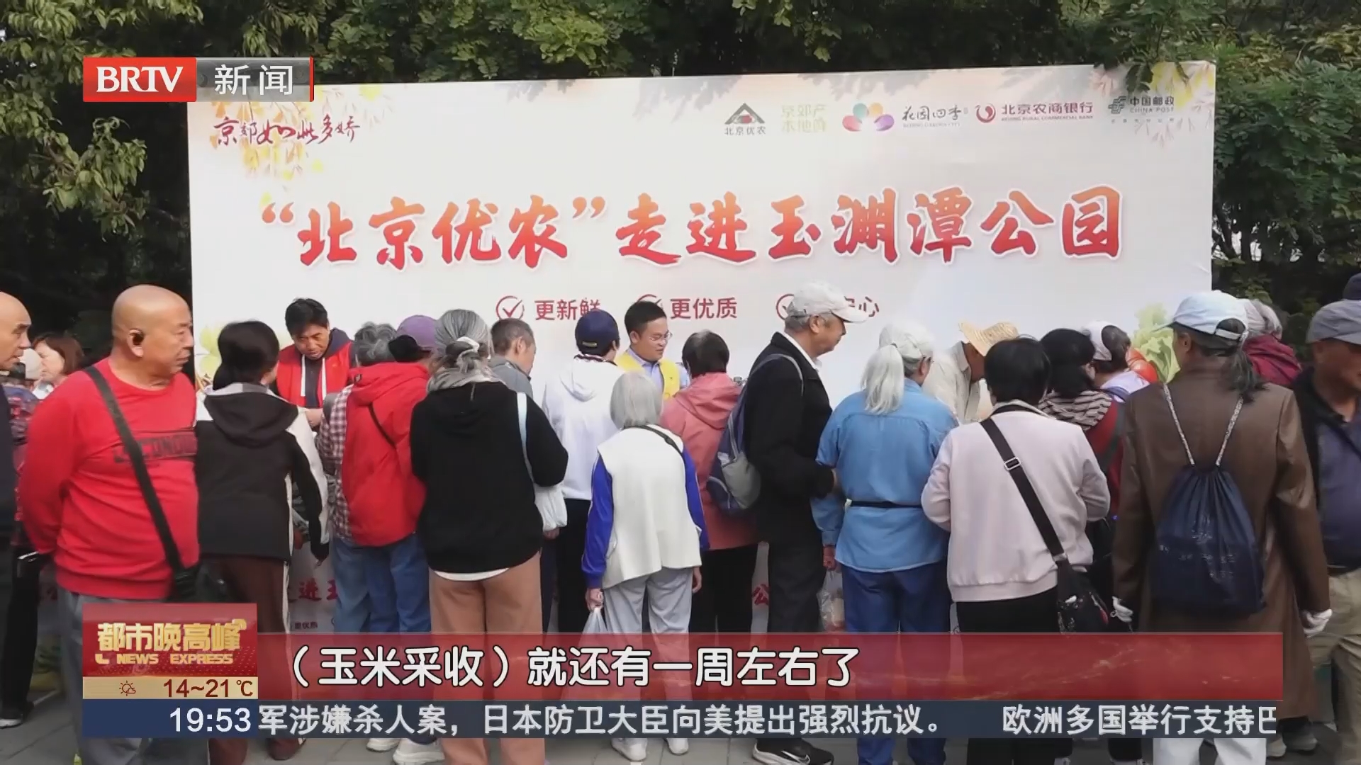 鲜食玉米正当时 玉渊潭公园开“早市”展销 鲜食玉米正当时 玉渊潭公园开“早市”展销