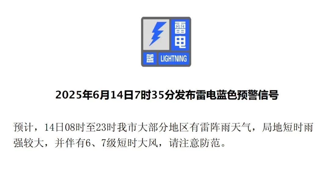 北京雷电蓝色预警!局地暴雨!外出带伞 北京雷电蓝色预警!局地暴雨!外出带伞