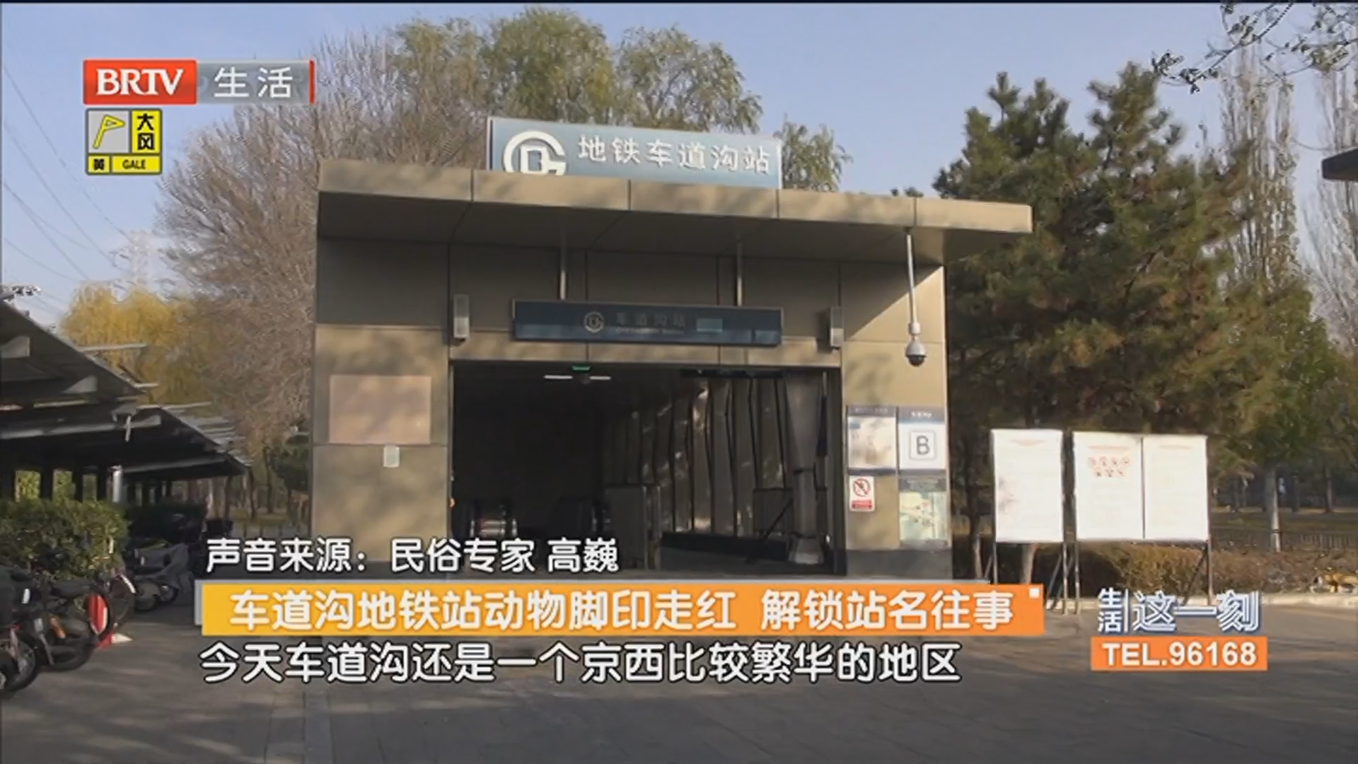 车道沟地铁站动物脚印走红 解锁站名往事 明日阵风七级左右