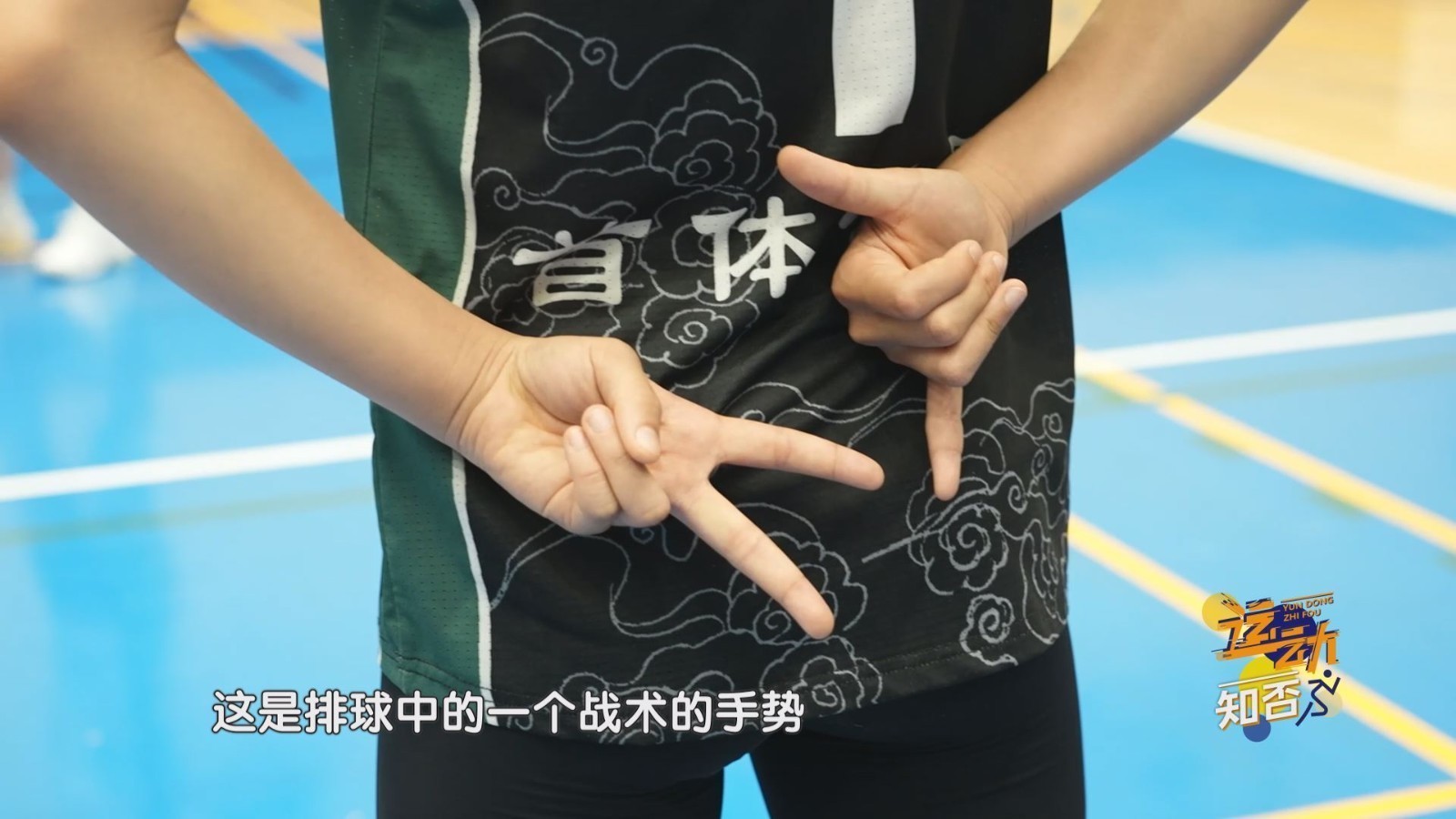 排球赛场的“暗号手势”&技战术 排球赛场的“暗号手势”&技战术