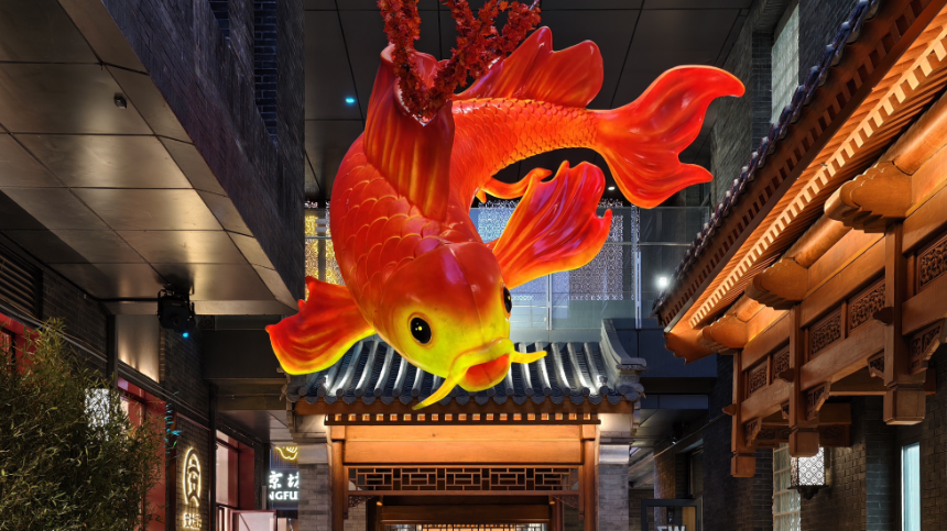 多图直击！前门大街北京坊年味儿十足