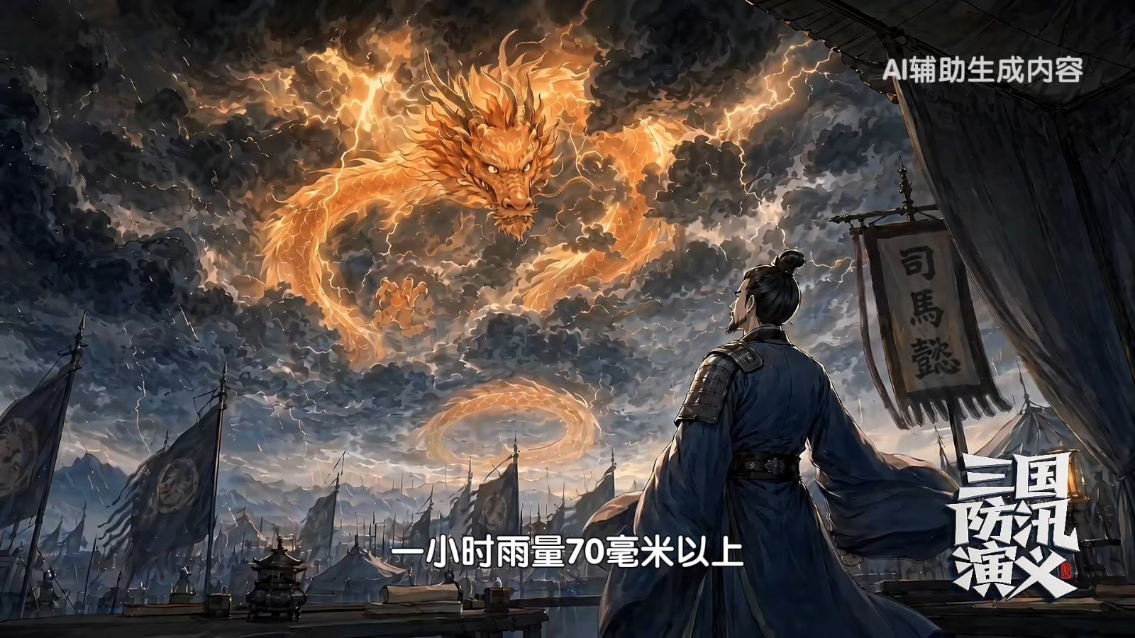 【三国防汛演义】1小时雨量70毫米啥概念？司马懿讲透暴雨橙色预警