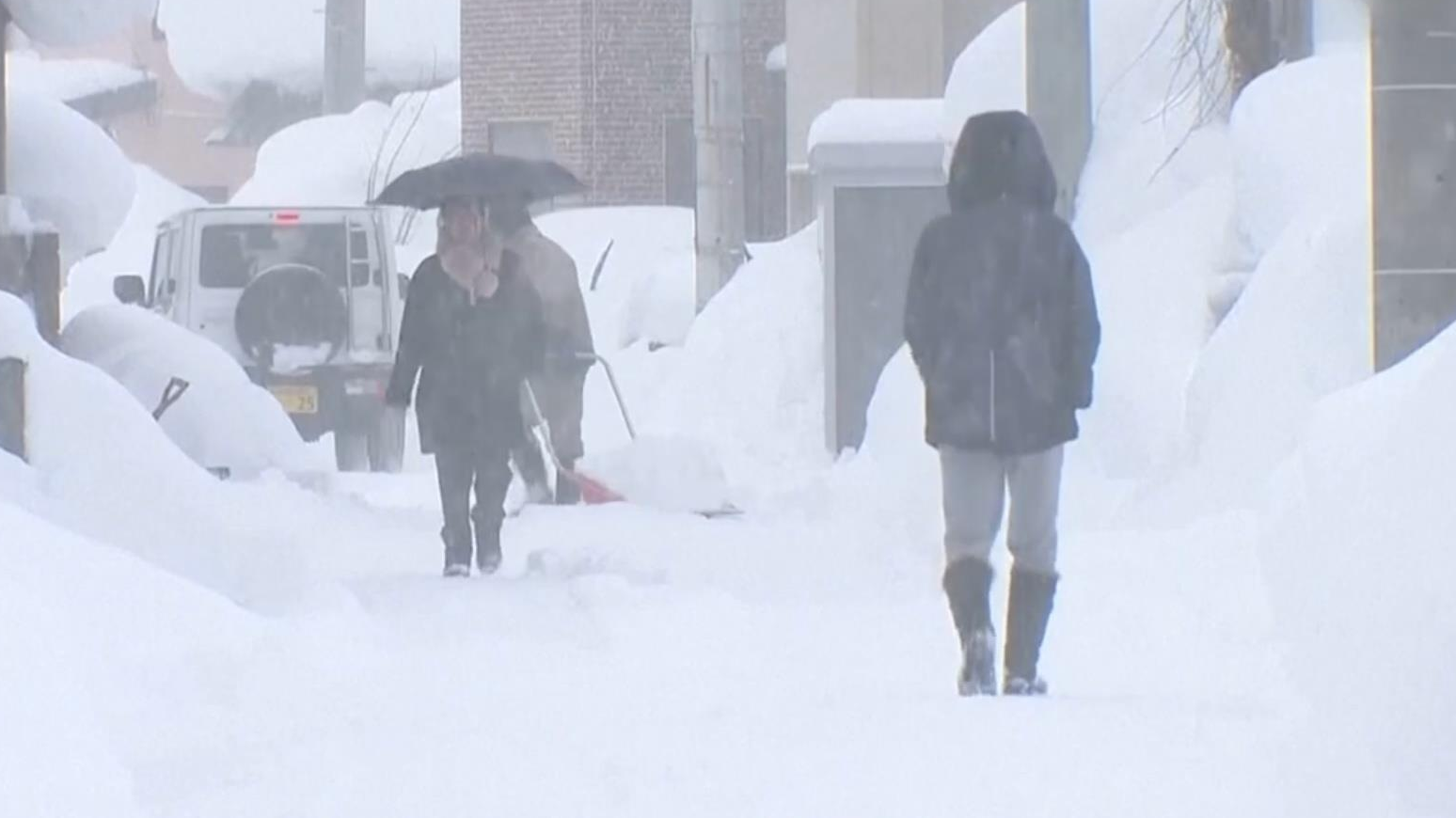 日本强降雪已致35人死亡