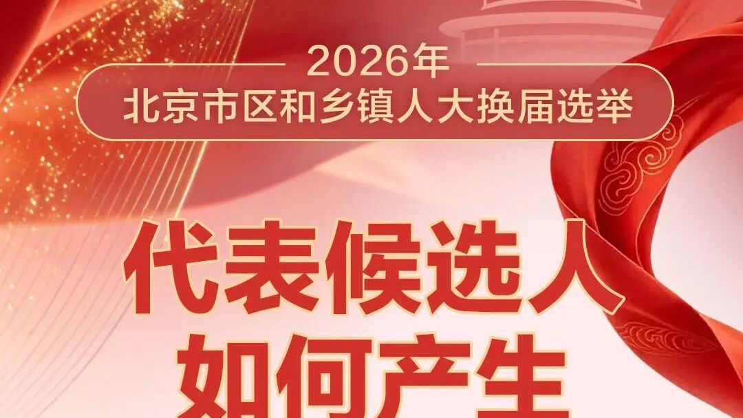 一图读懂2026年北京市区和乡镇人大换届选举 | 代表候选人如何产生