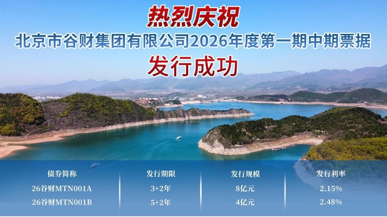 利率2.15!再创历史新低!谷财集团成功发行2026年首期中期票据 利率2.15!再创历史新低!谷财集团成功发行2026年首期中期票据