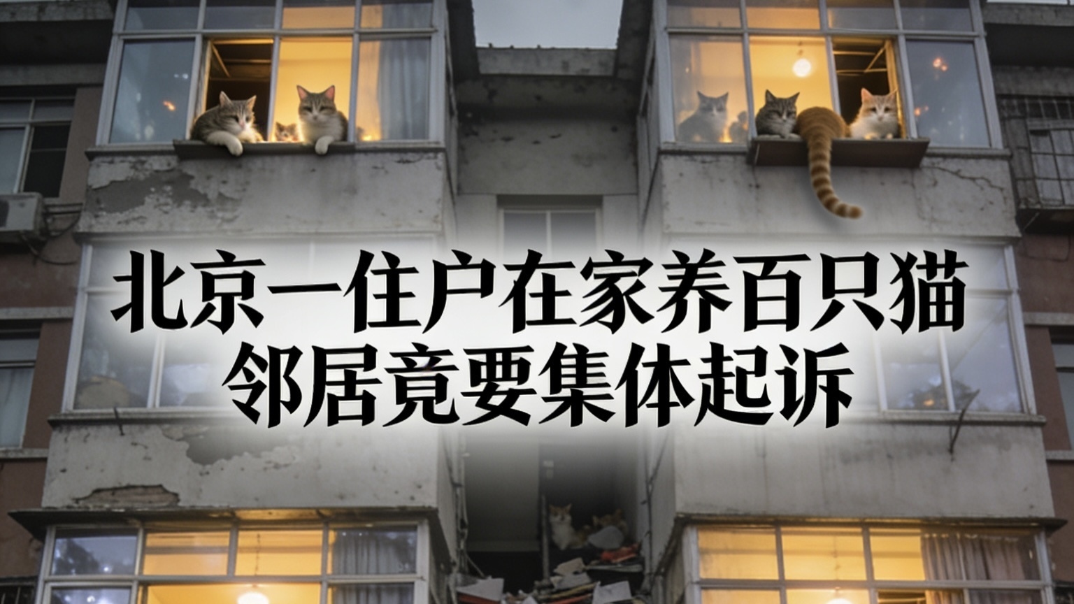 北京一住户在家养百只猫，邻居竟要集体起诉