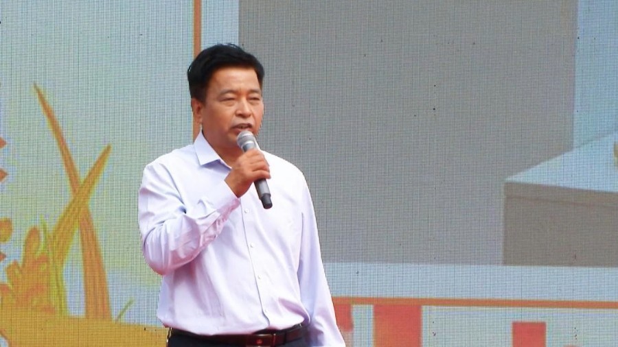 北京顺义龙湾质造科技服务有限公司推介人尤建华进行丰收推介