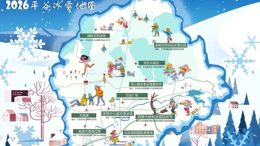 玩转平谷冬趣——全域冰雪地图来啦,开启你的热“雪”冒险! 玩转平谷冬趣——全域冰雪地图来啦,开启你的热“雪”冒险!